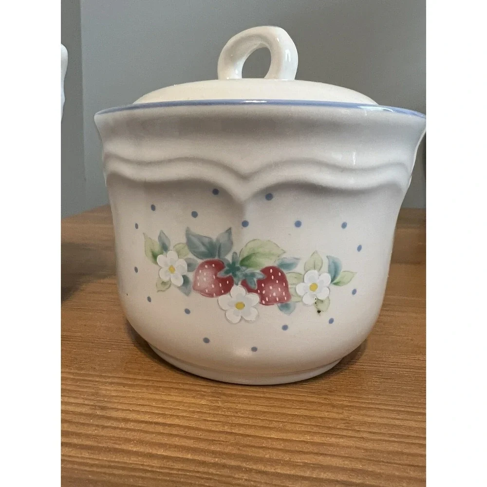 Vintage International Stoneware Japan‎ Sugar Bowl/Lid Creamer Cup